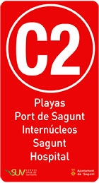 Circular 2: Playas-Puerto-Internúcleos-Sagunto-Hospital